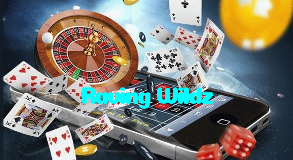 Raving Wildz casino presented on mobile device in Pakistan with slots and live games